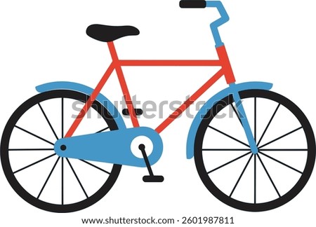 This image is a Bicycle Illustration