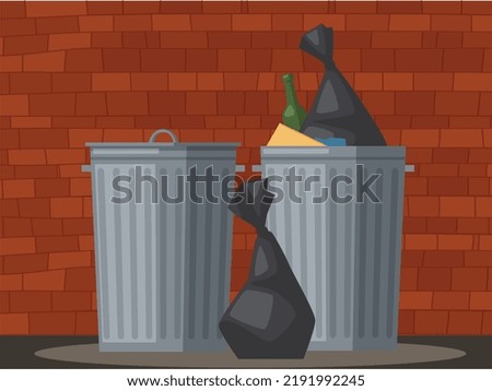 This image is for big dustbins with much rubbish to keep the environment clean. We can recycle the dust after keeping dust in dustbin. Garbage pollute the environment. We should use dustbin everyday.