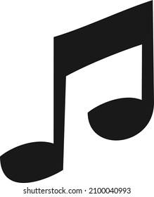 This is an image of black and white Music symbol .