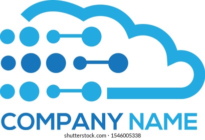 this image can be used as a logo that is associated with technology or can also be associated with the cloud