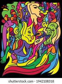 esta es una imagen con una combinación de muchos colores