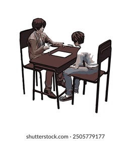 Dieses Bild ist Beratung Vektor Illustration Design 