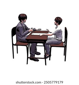 Dieses Bild ist Beratung Vektor Illustration Design 