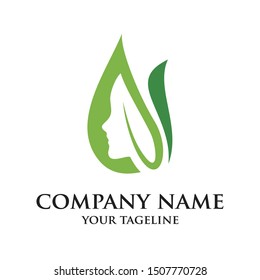  This image could be a beauty salon logo or natural spa or other woman activity symbol.