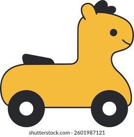 This image is a Cute Toy with Wheels
