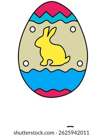 This is an image of a decorated Easter egg
