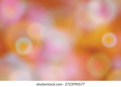 This image depicts a blurred floral background with soft, pastel colors. The flowers are out of focus, creating a dreamy and abstract atmosphere. The dominant hues are shades of pink, orange, and yellow, which blend together to form a soothing and calming visual effect.