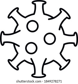 This image depicts a coronavirus icon