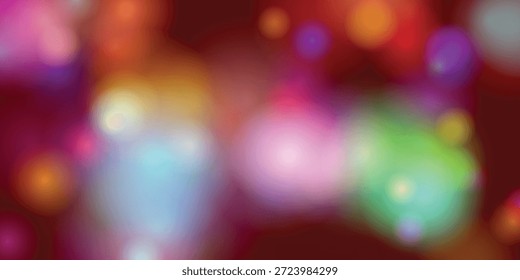 Esta Imagen representa un entorno oscuro iluminado por luces de neón vibrantes y multicolores. Las luces son borrosas, creando una atmósfera de ensueño y abstracta. Los colores van desde los rojos y azules hasta los verdes y morados, dando una sensación de energía y misterio.