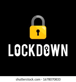 This image depicts a logo with barrier tape representing virus lockdown, symbolizing the global pandemic of the novel coronavirus (COVID-19) originating from Wuhan, China.