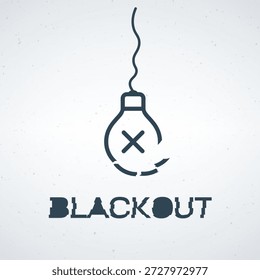 Esta Imagen representa una simple ilustración de una bombilla con un símbolo de apagón. La bombilla se muestra con una línea a través de ella, lo que indica una falta de energía o energía. La Imagen podría usarse para representar un concepto como un apagón, un corte de energía o una pérdida de creatividad. El diseño simple lo hace versátil para su uso en varios contextos, incluidos los negocios, la tecnología y las redes sociales.
