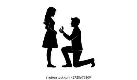 This image depicts a tender proposal scene, beautifully represented in a striking silhouette style.