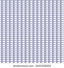 This image displays a repeating, intricate floral pattern in shades of blue on a white background.
