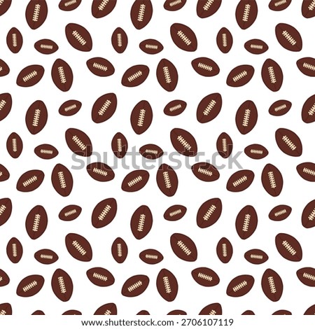 This image displays a stylized American football. It is an oval-shaped ball, predominantly dark brown, with a central seam featuring light beige or off-white laces.