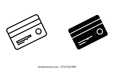 This image displays two types of credit or debit card designs side by side. The card on the left is a standard card with minimal design elements, while the card on the right features a contactless payment symbol and a more modern, sleek appearance with black and white stripes.