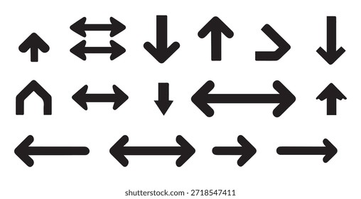 Esta Imagen muestra una variedad de flechas direccionales que apuntan en diferentes direcciones.