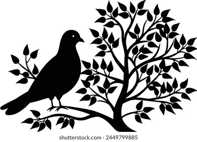 This image is a dove vector illustration