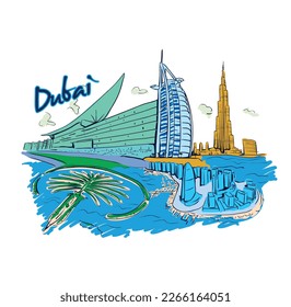 this is image for Dubai city artwork