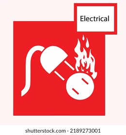 This image is for electrical fire in electric board. Fire started from flame. The electric fire started from socket and plug. You should know about fire safety to prevent electric short circuit.