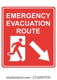 Esta Imagen Seguir es un letrero de la ruta de evacuación de emergencia que indica la dirección hacia la salida segura de un edificio durante una emergencia, como un incendio o un terremoto. La figura que corre, el ícono de la puerta y la flecha claramente guían a las personas hacia el camino de evacuación para un escape rápido y seguro.
El diseño es imprimible y adecuado para pegatinas, así como para letreros de acrílico, lo que lo hace ideal para su uso en oficinas, edificios públicos, fábricas y otras instalaciones que requieren una señalización de seguridad clara.