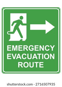Esta imagem é um sinal de rota de evacuação de emergência que indica a direção a seguir para uma saída segura de um edifício durante uma emergência, como um incêndio ou terremoto. A figura de corrida, o ícone da porta e a seta claramente guiam as pessoas em direção ao caminho de evacuação para uma fuga rápida e segura.
O design é imprimível e adequado para adesivos, bem como placas de sinais de acrílico, tornando-o ideal para uso em escritórios, edifícios públicos, fábricas e outras instalações que exigem sinalização de segurança clara.