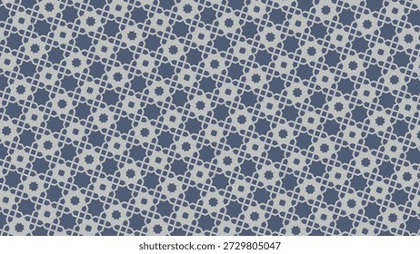 Esta imagem exibe um sofisticado padrão de xadrez sem costura com quadrados azul-marinho e cinza-claro alternados, formando uma grade geométrica refinada em uma estrutura de azulejos repetitivos para um estilo retrô elegante.