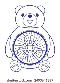 this image fan character type bear, u can edit dan recolor this image