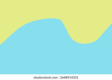 This image features an abstract design composed of two distinct color regions.
