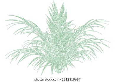 This image features an abstract, high-key illustration of cannabis plants with predominantly white tones and.