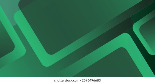 Esta imagem apresenta um padrão abstrato com linhas em negrito e curvas suaves em uma cor verde gradiente que se sobrepõe diagonalmente. O design cria uma sensação de profundidade, movimento e equilíbrio visual elegante
