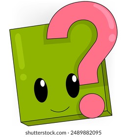 This image features an assortment of colorful cartoon characters with question marks in various shapes and sizes, representing curiosity and the process of thinking