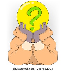 Esta Imagen presenta una variedad de personajes de dibujos animados coloridos con signos de interrogación en varias Formas y tamaños, que representan la curiosidad y el proceso de pensamiento