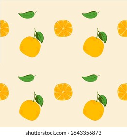 This image features a background pattern that incorporates orange elements, which could be designed for use as gift wrapping paper or fabric.