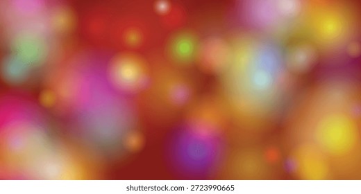 This image features a beautiful abstract composition of colorful bokeh lights. The lights are blurred, creating a dreamy and ethereal atmosphere. The colors range from warm reds and yellows to cool blues and purples, blending seamlessly into one another. The overall effect is mesmerizing and evokes a sense of wonder and tranquility.