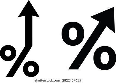 This image features black silhouettes of male and female gender symbols paired with percentage signs, a distinctive graphic element.
