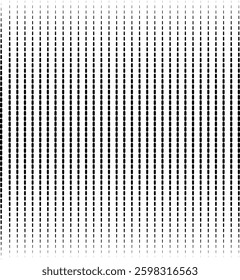 This image features a black and white halftone pattern composed of vertical dotted lines.
