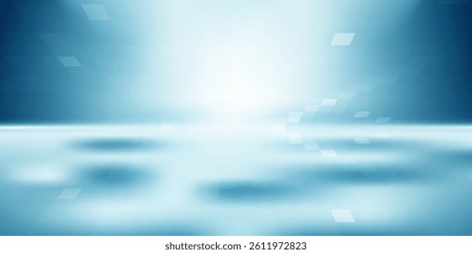 This image features a bright white blue abstract technology pattern background. The design consists of a grid of various shades of white, creating a dynamic and energetic visual effect.