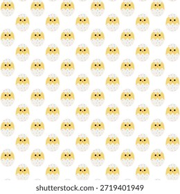 This image features a charming and delightful repeating pattern of yellow baked goods. Each baked good is adorned with white icing and colorful sprinkles, creating a cheerful and festive visual effect. The items are arranged in a grid, ensuring that the pattern continues seamlessly across the entire image. The overall aesthetic is playful and inviting, making it perfect for various decorative purposes.