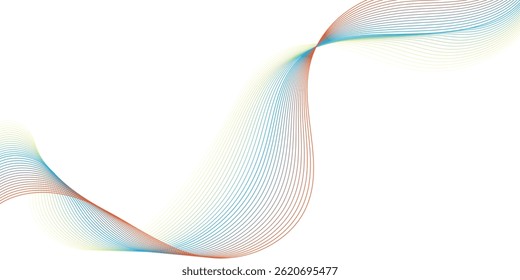 This image features a dynamic abstract design of flowing lines in soft, blended colors, including hues of teal, orange, and yellow.