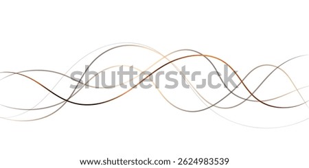 This image features a dynamic abstract background with multiple intertwined, flowing wave lines in various shades of brown and gray.