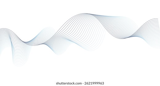 This image features dynamic, flowing lines of varying shades of blue, creating a sense of movement and dynamism against a clean white background.