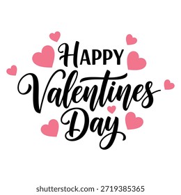 Esta Imagen presenta un saludo festivo para el Día de San Valentín, celebrado el 14 de febrero. El diseño incluye el texto 'Feliz Día de San Valentín' con un símbolo de corazón rojo y un Anuncio debajo que indica '14 de febrero'. La estética general es alegre y romántica, adecuada para compartir en esta ocasión especial.