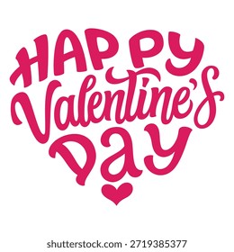 Esta Imagen presenta un saludo festivo para el Día de San Valentín, celebrado el 14 de febrero. El diseño incluye el texto 'Feliz Día de San Valentín' con un símbolo de corazón rojo y un Anuncio debajo que indica '14 de febrero'. La estética general es alegre y romántica, adecuada para compartir en esta ocasión especial.