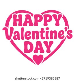 Esta Imagen presenta un saludo festivo para el Día de San Valentín, celebrado el 14 de febrero. El diseño incluye el texto 'Feliz Día de San Valentín' con un símbolo de corazón rojo y un Anuncio debajo que indica '14 de febrero'. La estética general es alegre y romántica, adecuada para compartir en esta ocasión especial.