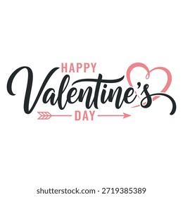 Esta Imagen presenta un saludo festivo para el Día de San Valentín, celebrado el 14 de febrero. El diseño incluye el texto 'Feliz Día de San Valentín' con un símbolo de corazón rojo y un Anuncio debajo que indica '14 de febrero'. La estética general es alegre y romántica, adecuada para compartir en esta ocasión especial.