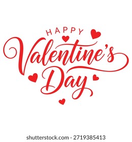 Esta Imagen presenta un saludo festivo para el Día de San Valentín, celebrado el 14 de febrero. El diseño incluye el texto 'Feliz Día de San Valentín' con un símbolo de corazón rojo y un Anuncio debajo que indica '14 de febrero'. La estética general es alegre y romántica, adecuada para compartir en esta ocasión especial.