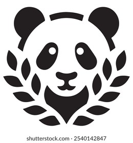 This image features an iconic panda logo