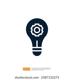 This image features a light bulb with a gear inside, symbolizing innovation and ideas in technology or engineering.