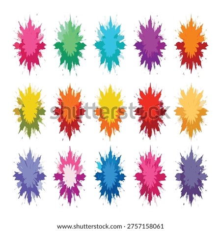 This image features a lively assortment of abstract, hand-drawn scribbled shapes and textured blobs in a rich, vibrant color palette. Each element has its own distinct character and form, adding a playful and artistic touch. Perfect for graphic design projects, children's content, or any creative endeavor needing a spontaneous and colorful flair, injecting energy and personality.