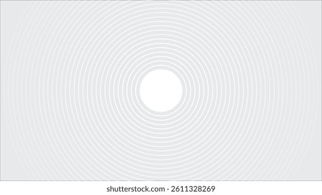 This image features a minimalist, elegant design of concentric circles in light gray.